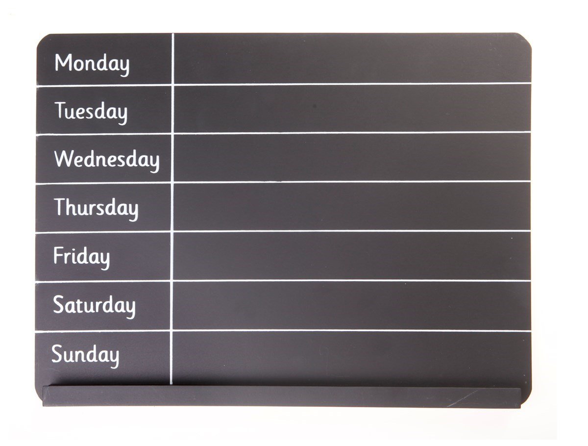 Weekly Planner Chalk Board - BerPar