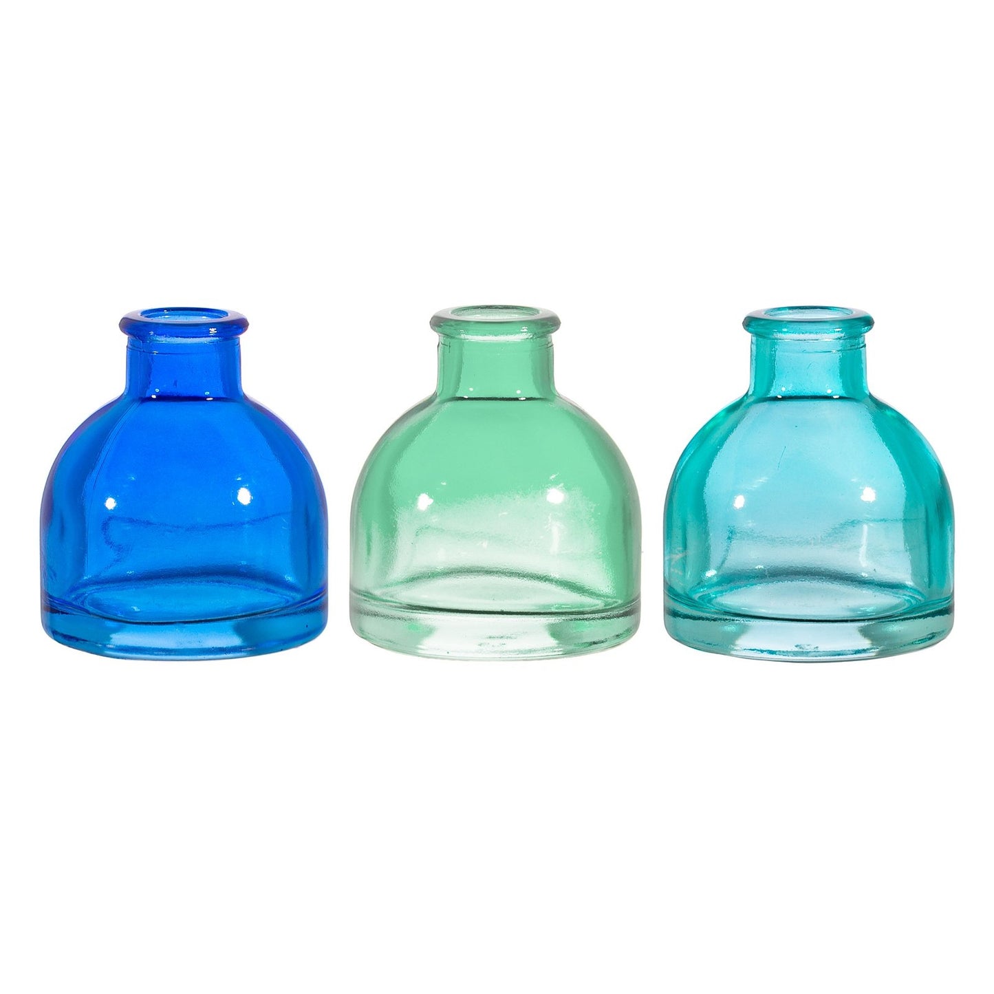 Cool Toned Mini Bud Vases - Set of 3 - BerPar