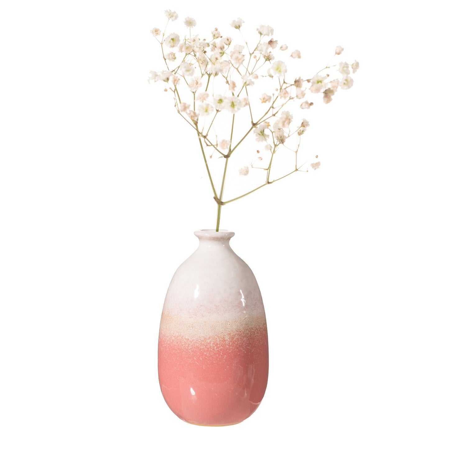 Dip Glazed Ombre Pink Vase - BerPar