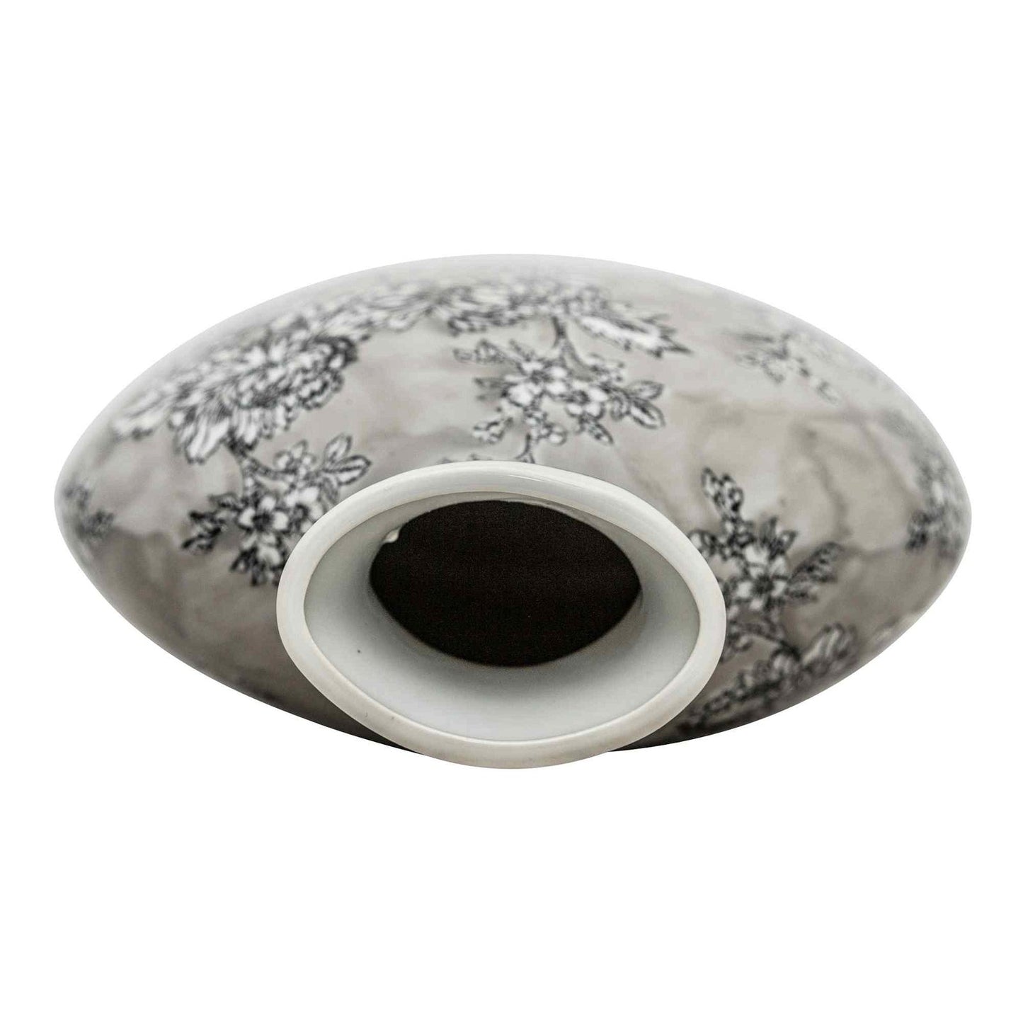 Peony Grey & White Bottle Vase - BerPar