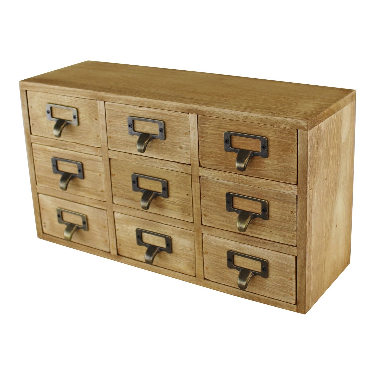 9 Drawer Triple Level Small Storage Unit, Trinket Drawers - BerPar