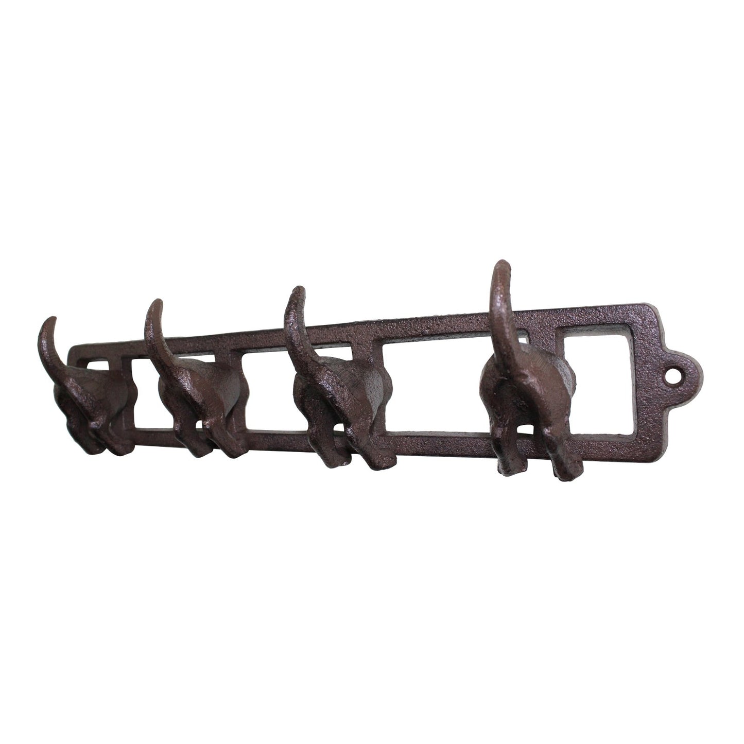 Rustic Cast Iron Wall Hooks, Dogs Tail - BerPar