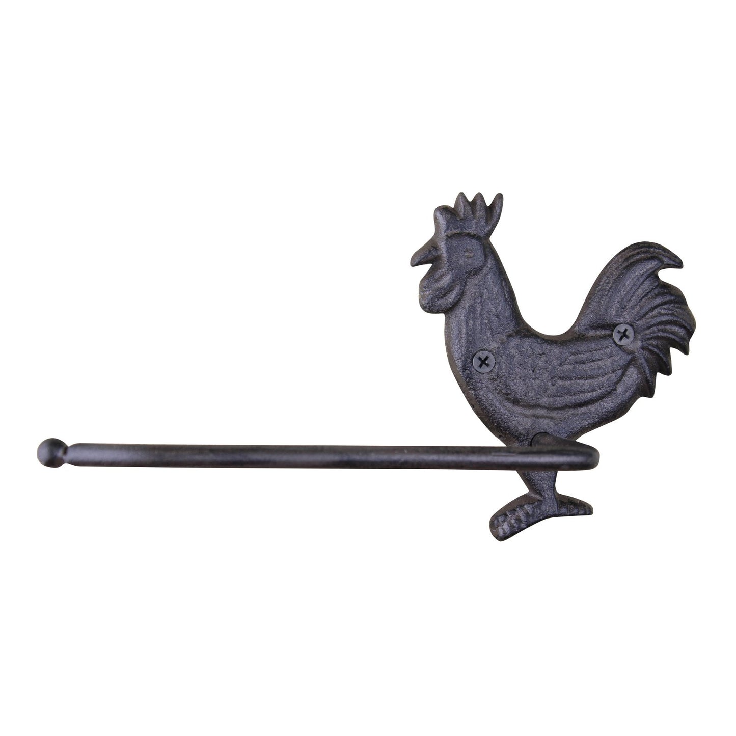 Cast Iron Rustic Toilet Roll Holder, Chicken - BerPar