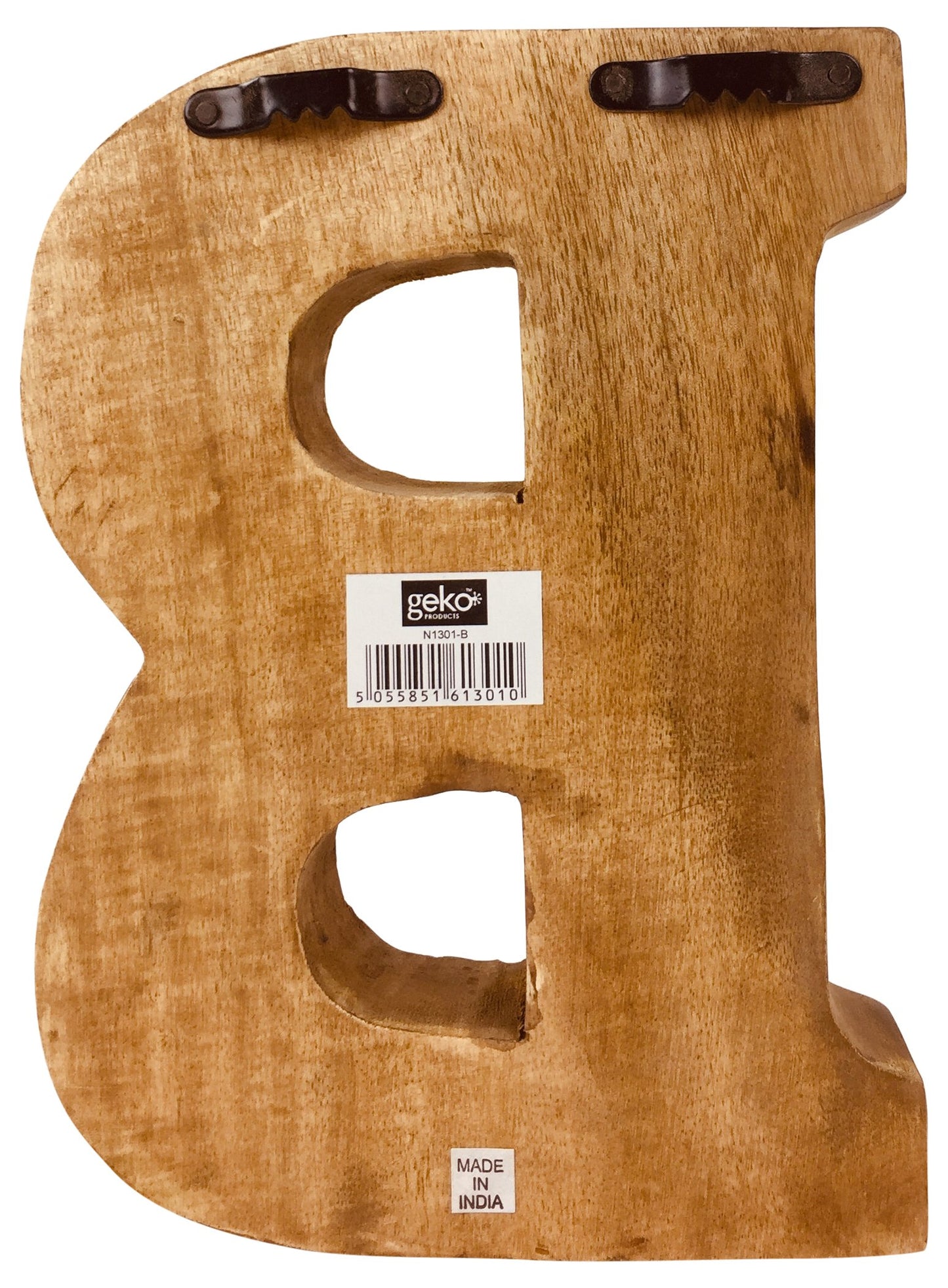 Hand Carved Wooden Flower Letter B - BerPar