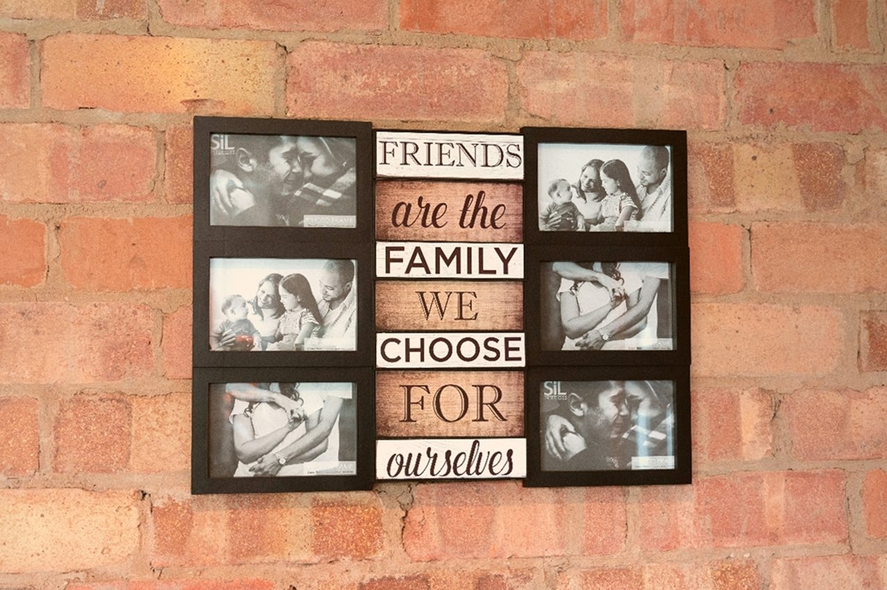 Family Themed Black Multi Photo Frame - BerPar
