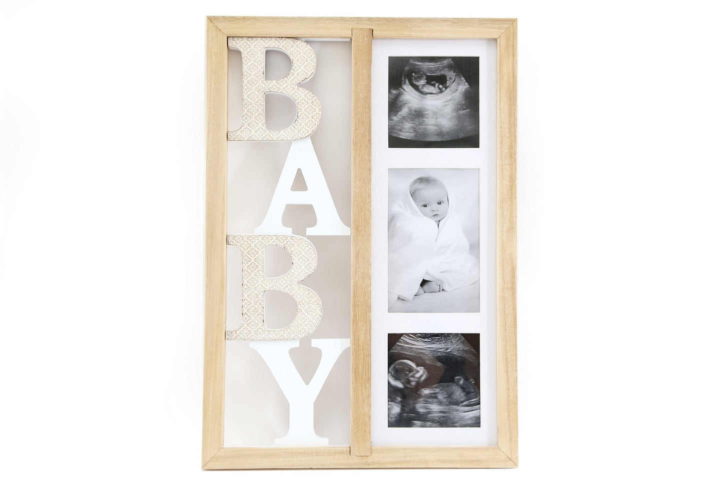 Baby Three Photograph Wooden Frame 43cm - BerPar