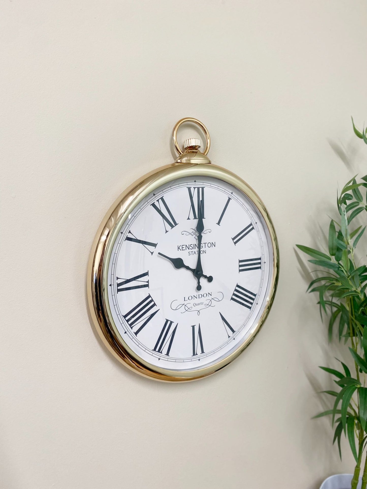 Round Copper Wall Clock 42cm - BerPar