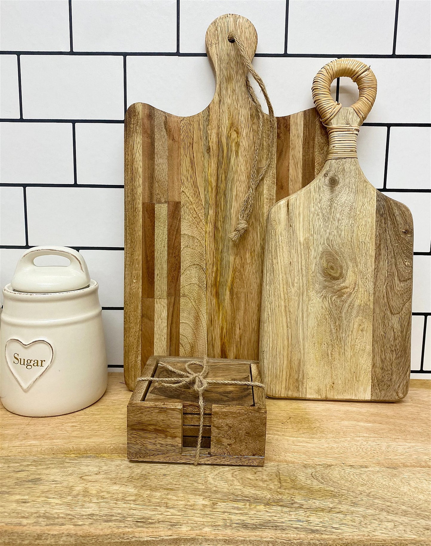 Set Of Four Wooden Engraved Salmon Coasters - BerPar