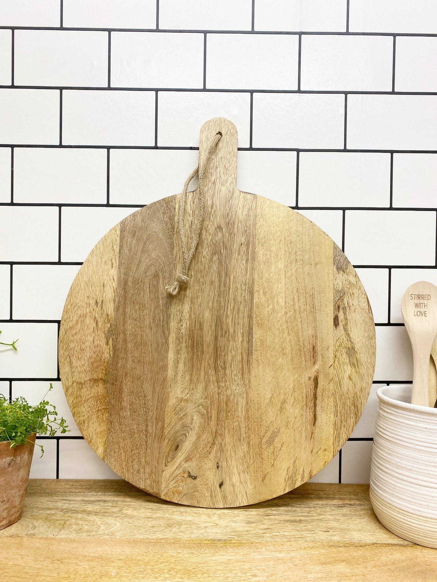 Round Wooden Chopping Board - BerPar