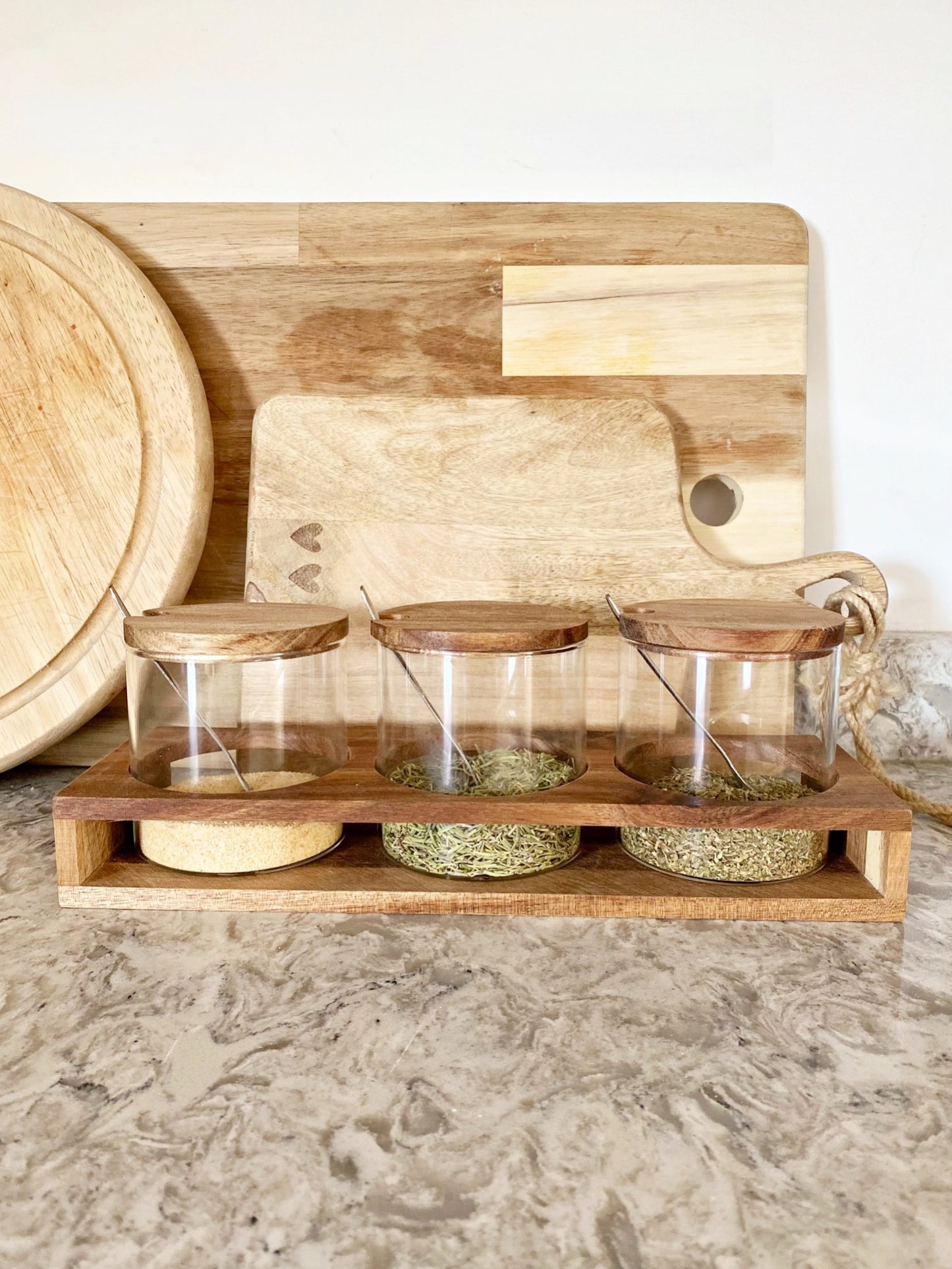 Set of Three Condiment Jars - BerPar