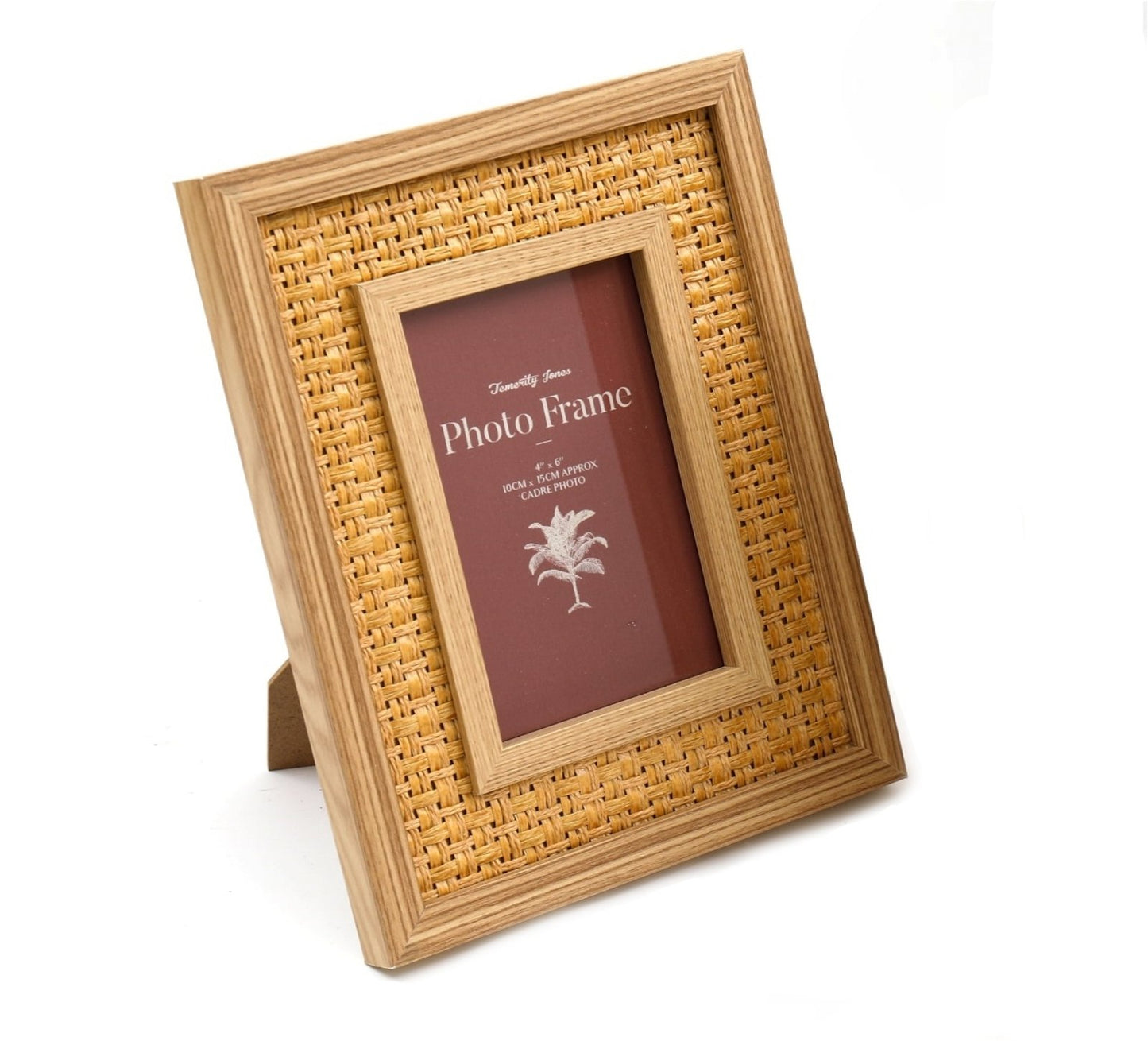 Rattan Effect 4" x 6" Photo Frame - BerPar