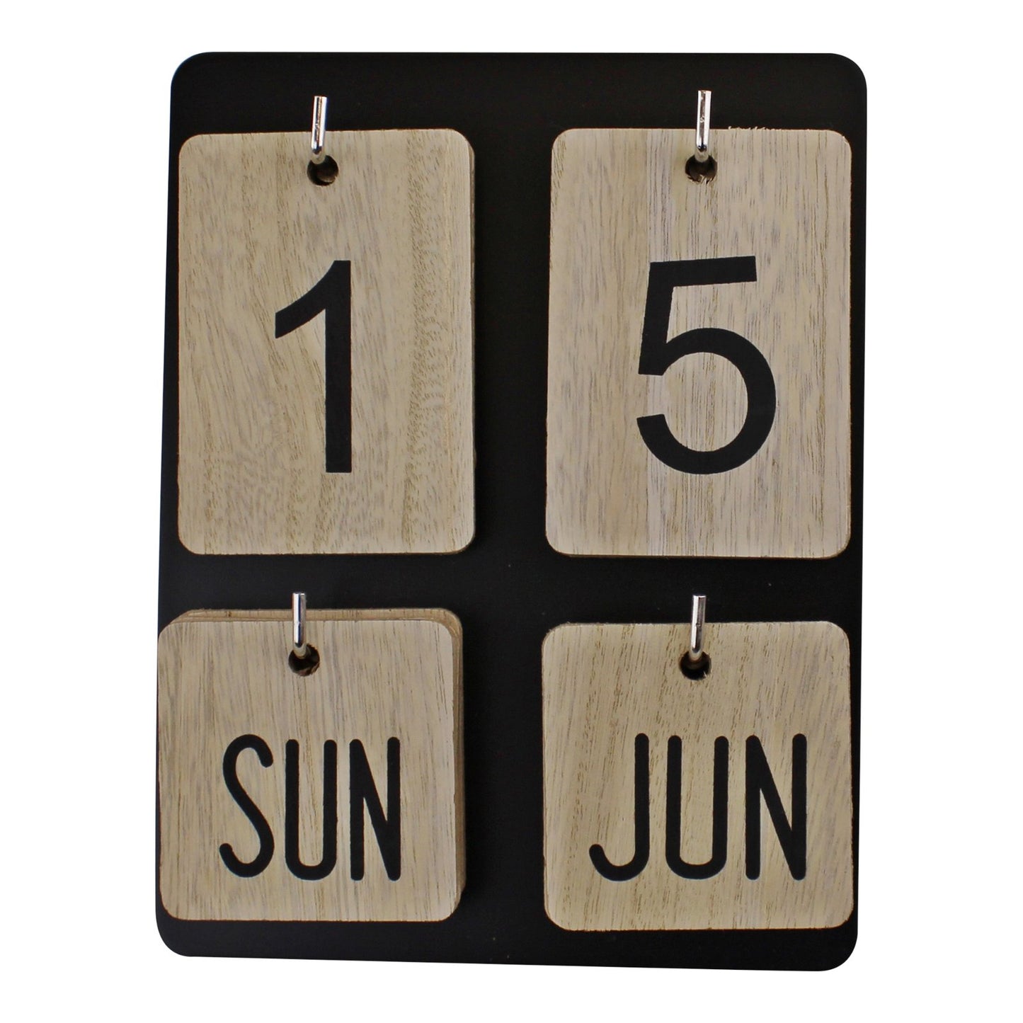 Wooden Freestanding Photo Frame Style Perpetual Calendar - BerPar