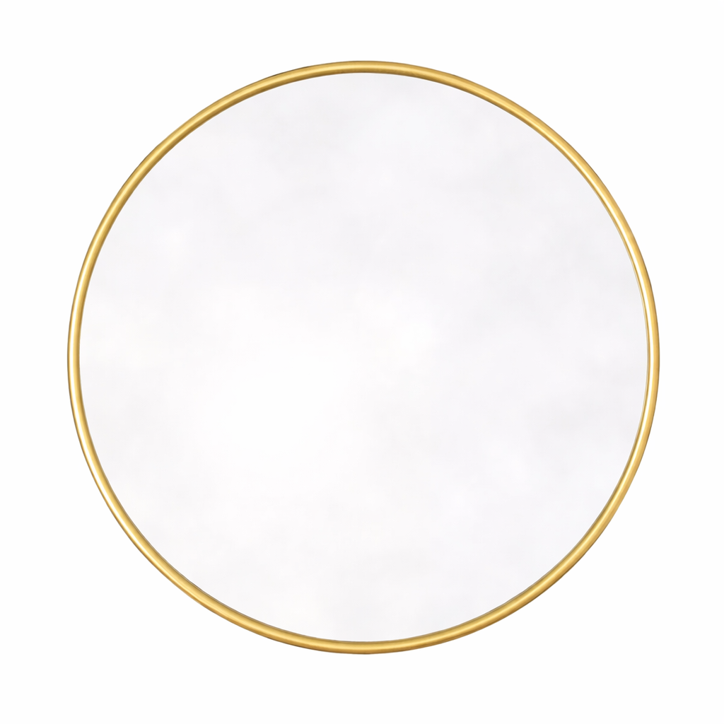 Gold round wall mirror 50cm from BERPAR