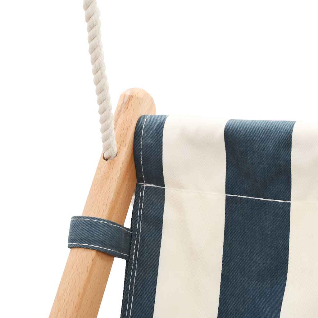 Baby Swing With Safety Belt Cotton Wood Blue