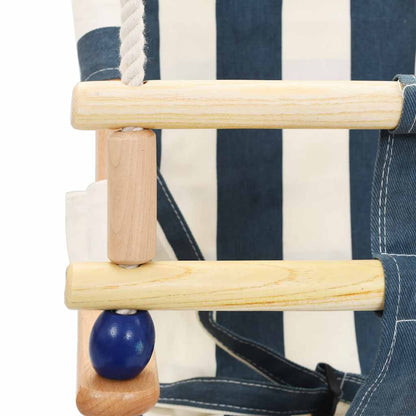 Baby Swing With Safety Belt Cotton Wood Blue