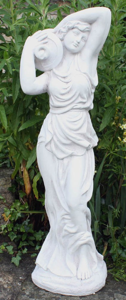 Stone Effect Lady With Urn Statue - BerPar