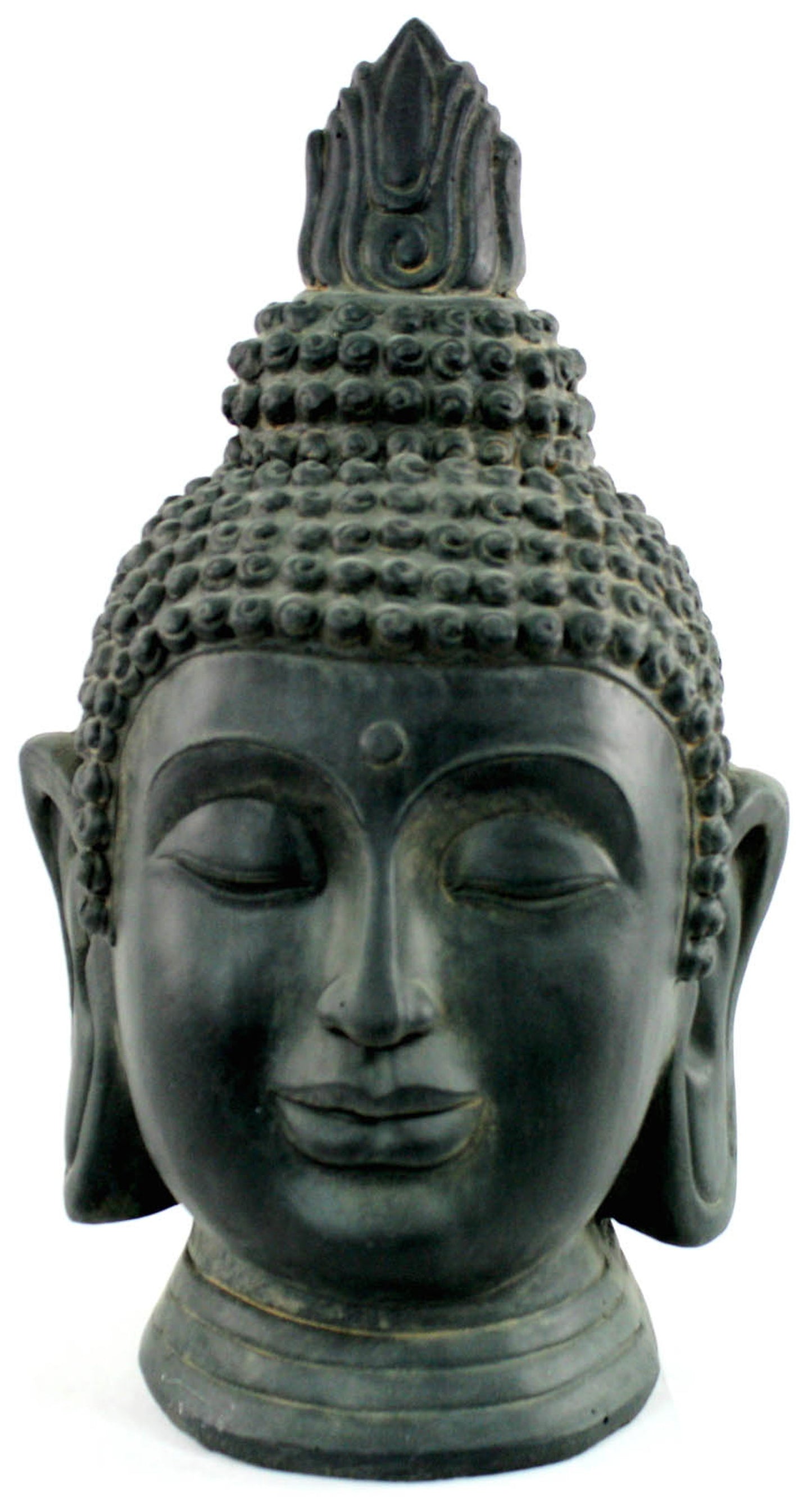 Stone Effect Buddha Head Large Statue