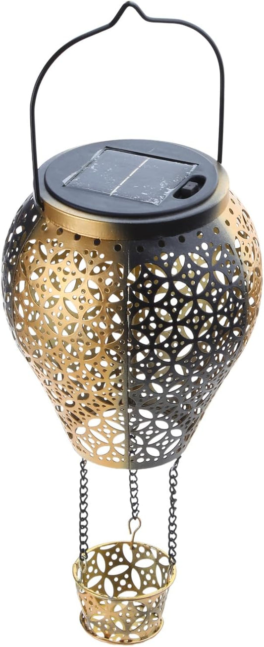 Solar hot air balloon garden light hanging projection lamp