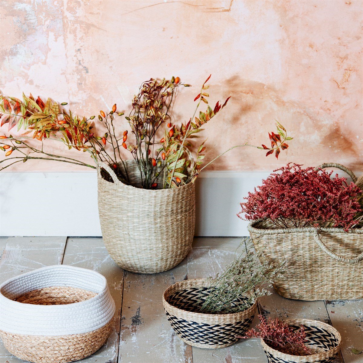 Woven Seagrass Storage Basket