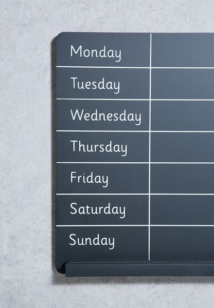 Weekly Planner Chalk Board