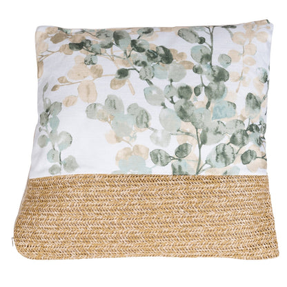 Daisy Leaf Print Scatter Cushion 40cm