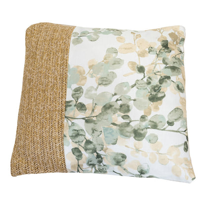 Daisy Leaf Print Scatter Cushion 40cm