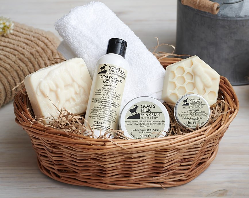 Goats Milk Skin Care Gift Basket