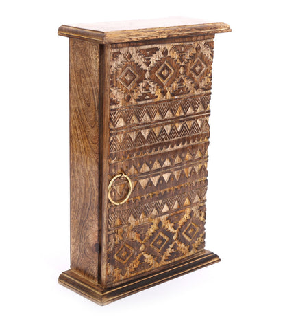 Kasbah Design Carved Wooden Key Box