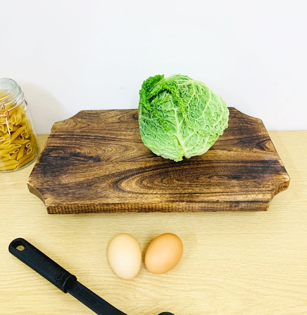 Wooden Distressed Chopping Board On Legs 39cm