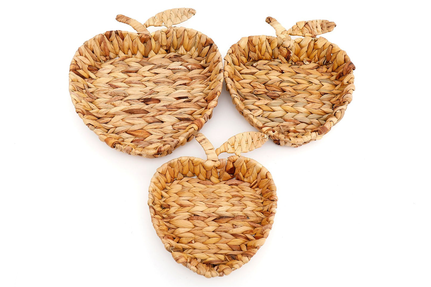 Rattan Apple Shape Basket Trays