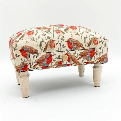 Robin Fabric Footstool with Drawer