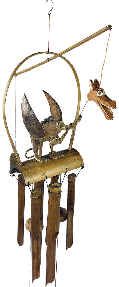 Wooden Dragon Wind Chime