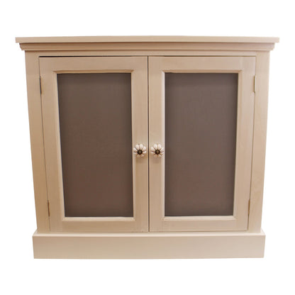 Contemporary Grey & White Cupboard Unit, 2 Doors