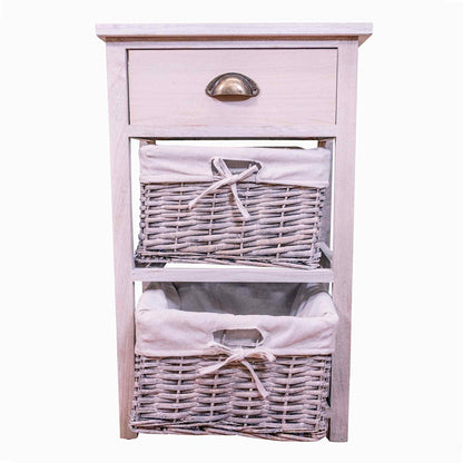 Murray Light Grey Wood Grain Effect Cabinet With Drawers