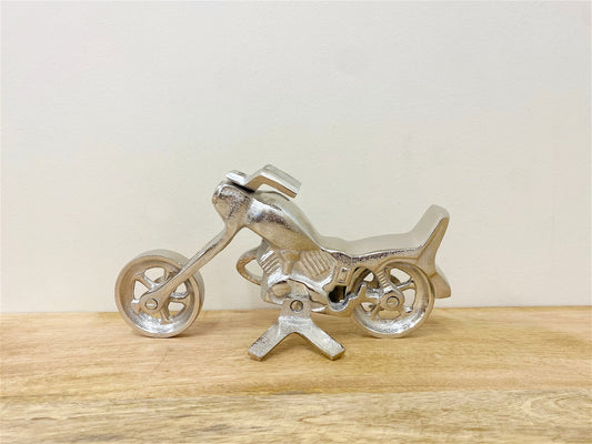 Silver Aluminium Motorcycle Ornament