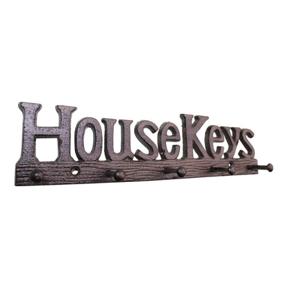 Rustic Cast Iron Wall Hooks, House Keys