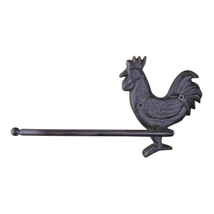 Cast Iron Rustic Toilet Roll Holder, Chicken