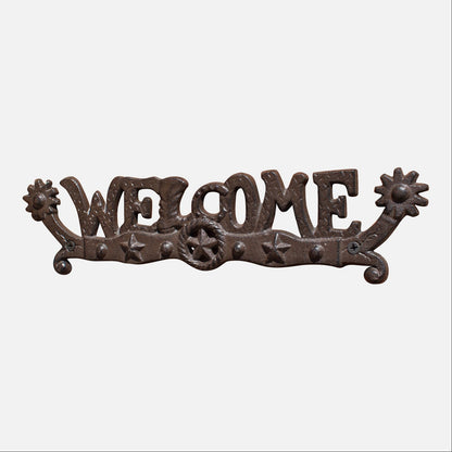 Rustic Cast Iron Decorative Welcome Sign