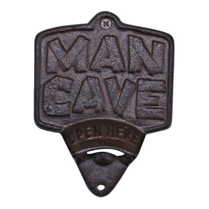 Cast Iron Wall Mounted Man Cave Bottle Opener