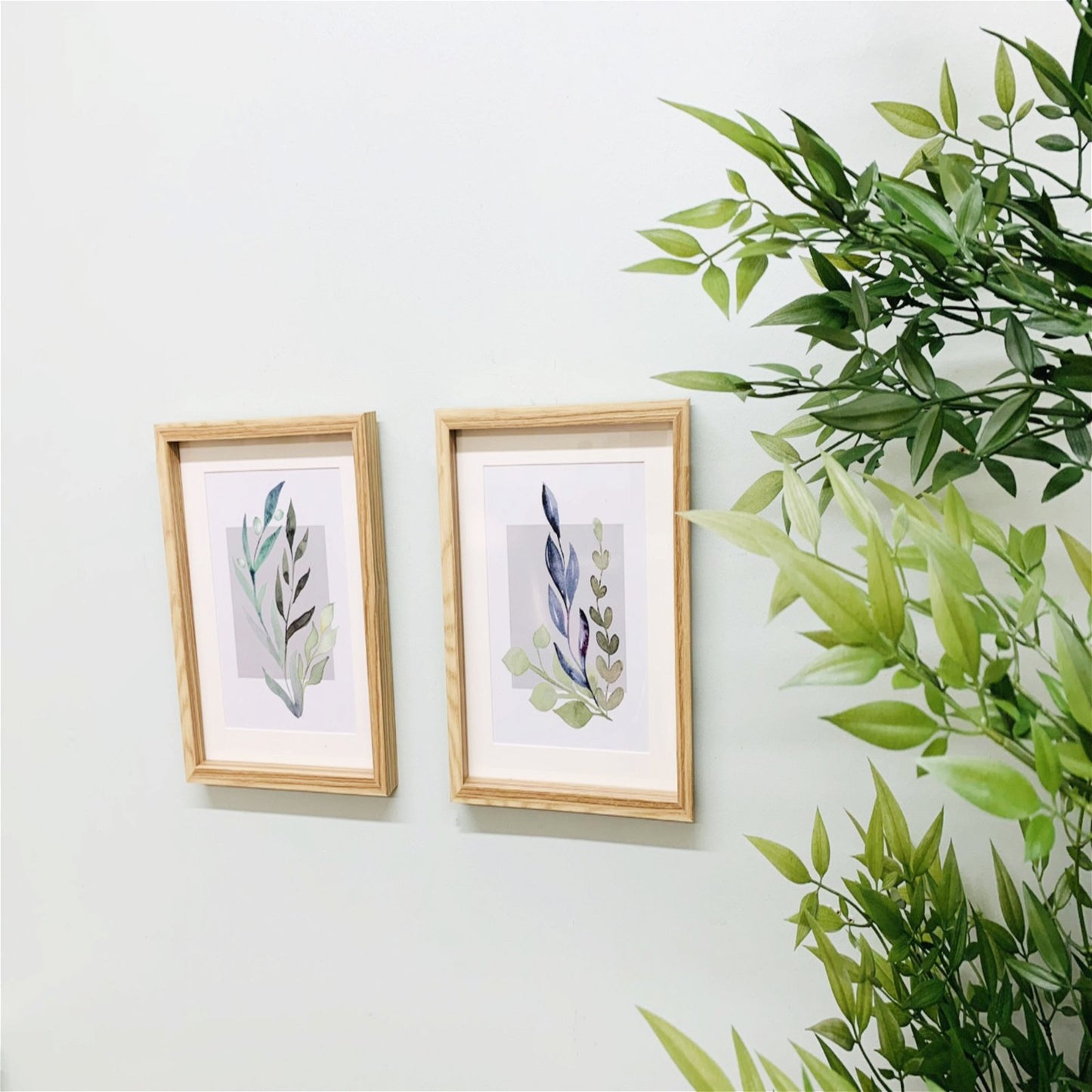 Set of 2 Olive Grove Art Wooden Frames