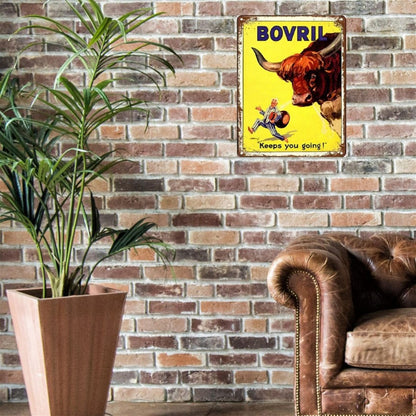 Large Metal Sign 60 x 49.5cm Bovril Keeps you going