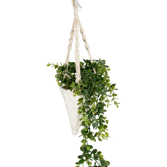 Waxed Macrame Hanging Eucalyptus Decoration