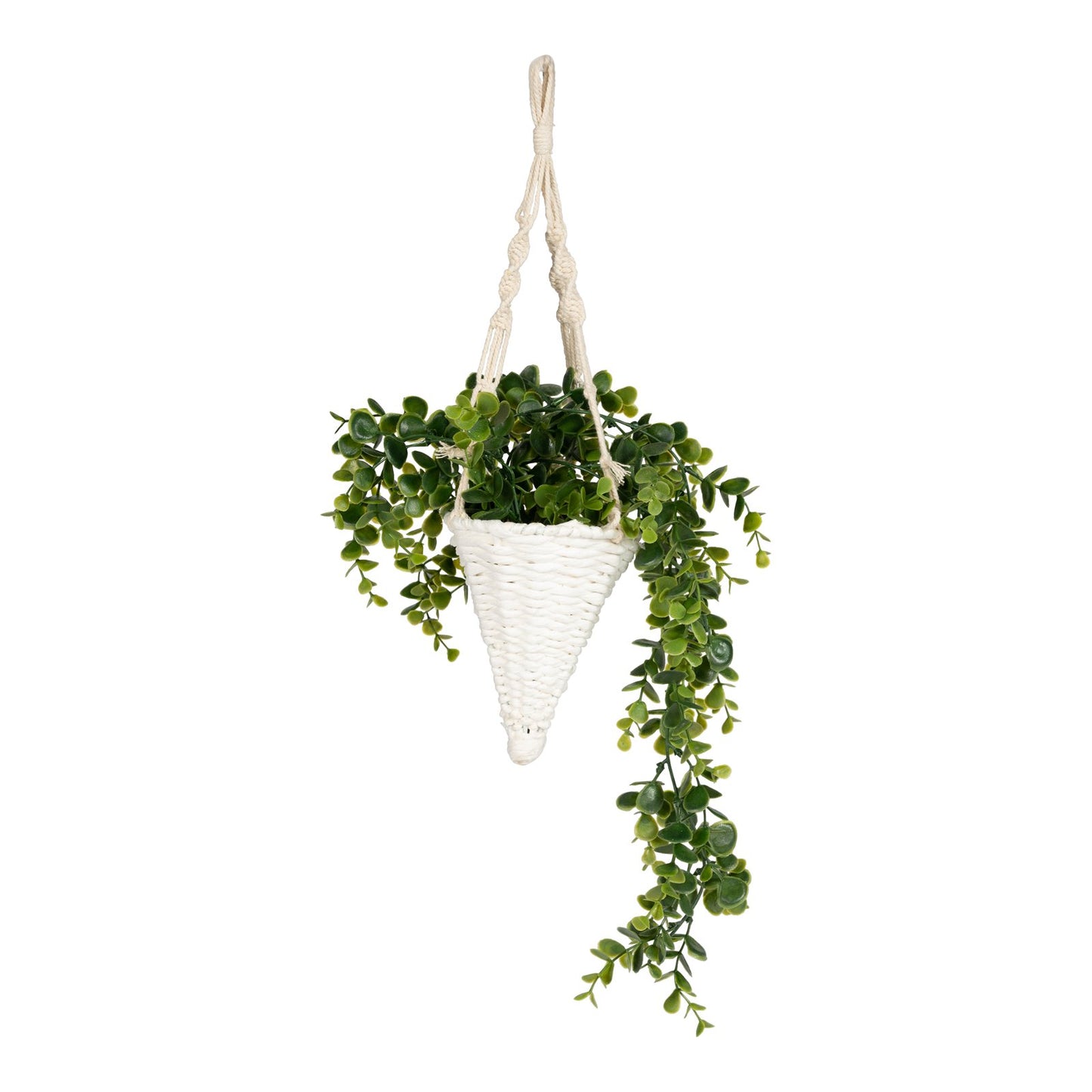 Waxed Macrame Hanging Eucalyptus Decoration