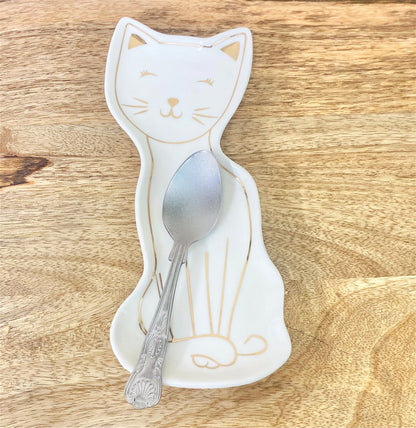 Ceramic Cat Spoon Rest 22cm