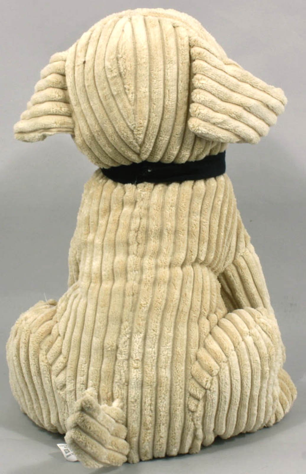 Large Gold Ribbed Dog Doorstop