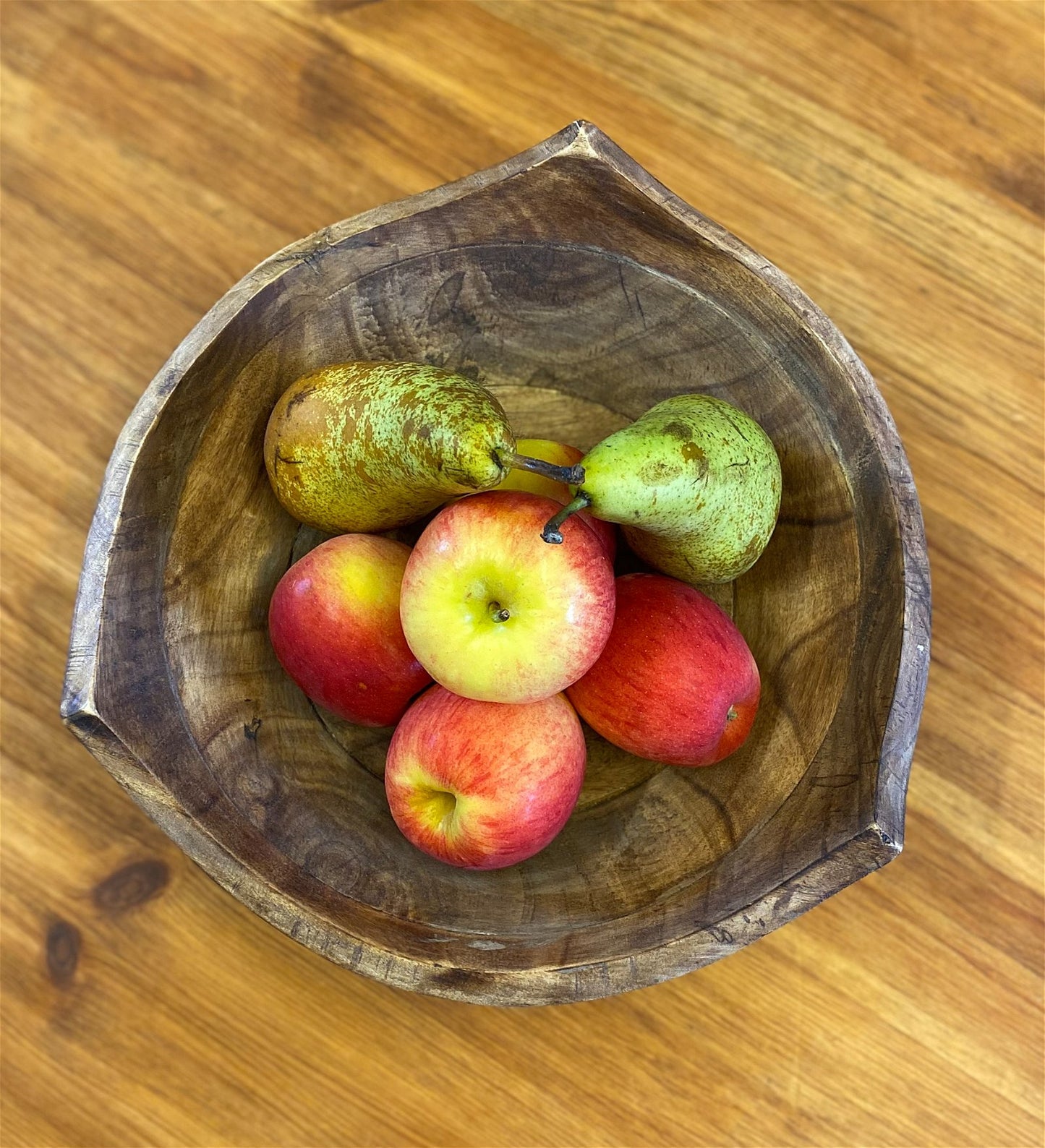 Triangular Shaped Wooden Bowl