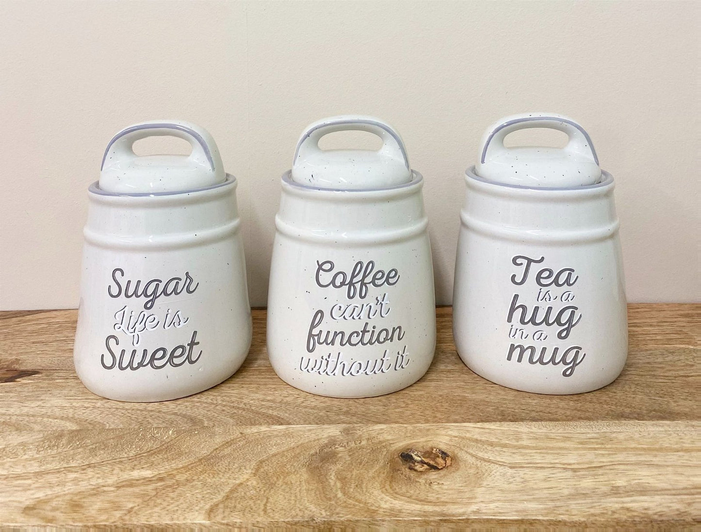 Antique Grey Tea, Coffee & Sugar Set