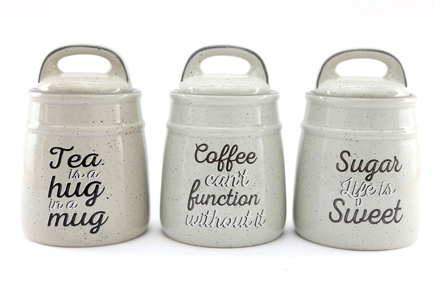 Antique Grey Tea, Coffee & Sugar Set