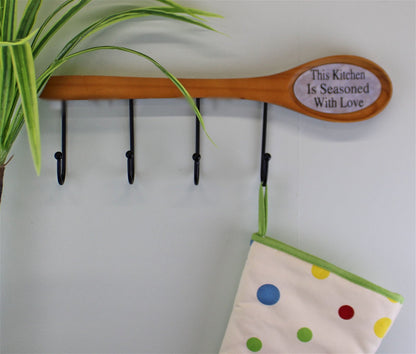 26cm Wooden Spoon With Hooks