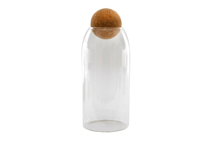 Glass Canister With Cork Stopper 26cm